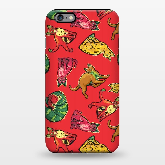 iPhone 6/6s plus StrongFit Fruit Cats by Draco
