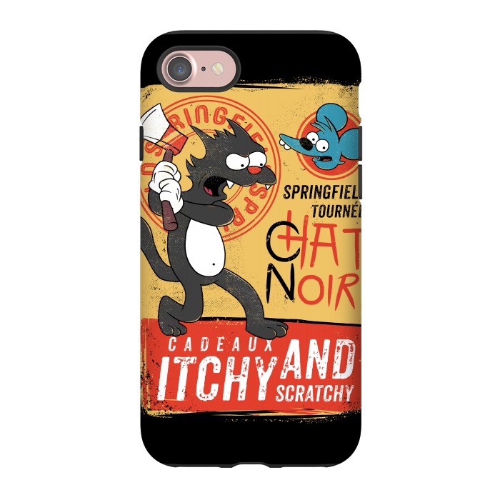 iPhone 7 StrongFit Chat Noir Simpsons by Ilustrata