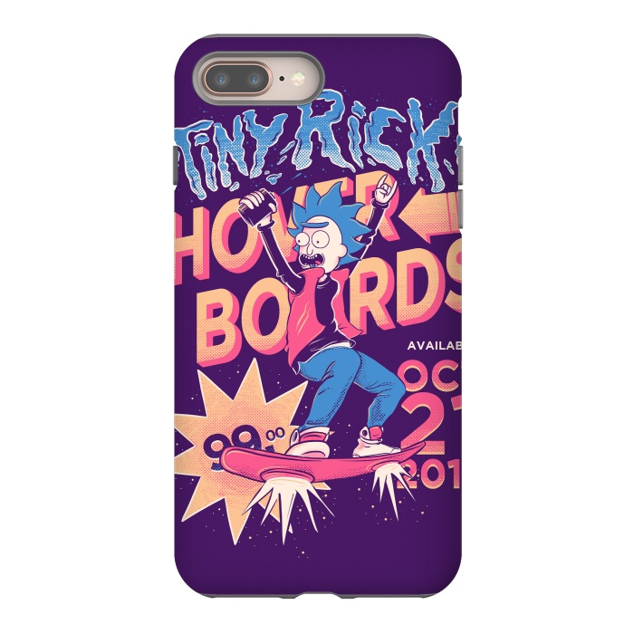 iPhone 7 plus StrongFit Tiny rick hoverboards by Ilustrata
