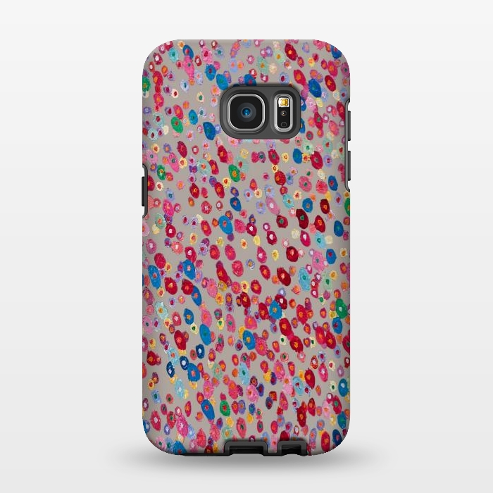 Galaxy S7 EDGE StrongFit Floating Flowers 2 by Helen Joynson
