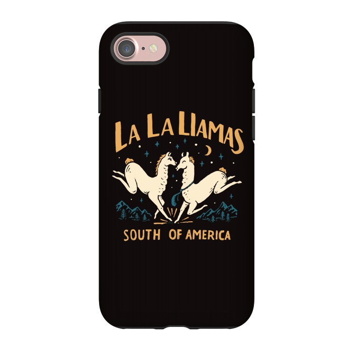 iPhone 7 StrongFit La La Llamas by Tatak Waskitho