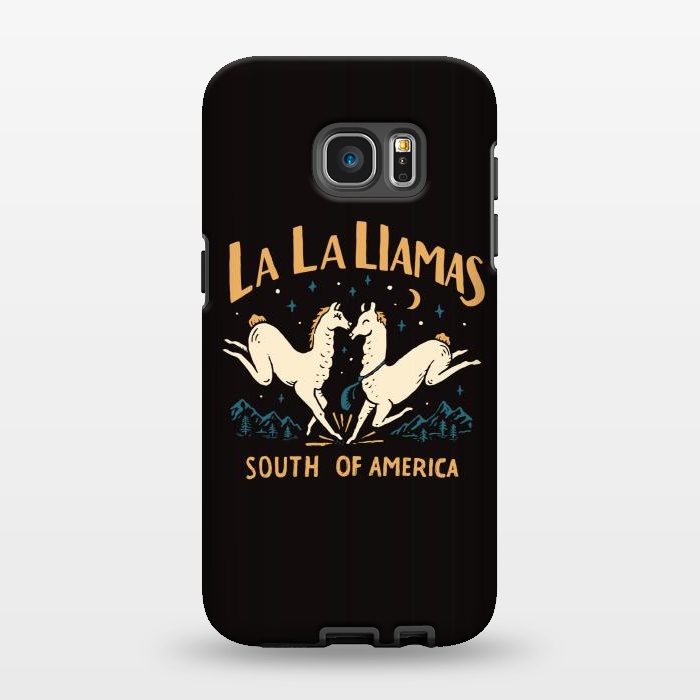 Galaxy S7 EDGE StrongFit La La Llamas by Tatak Waskitho