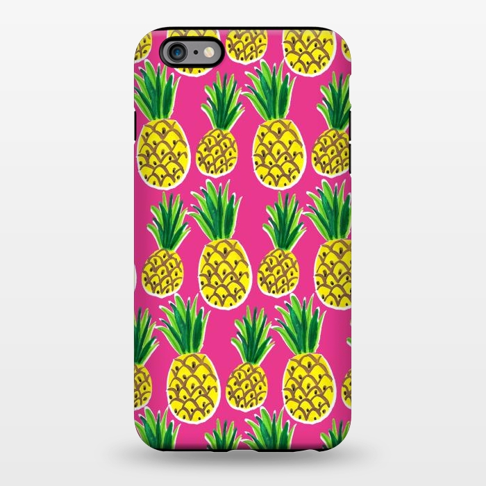 iPhone 6/6s plus StrongFit Painted pineapples by Laura Grant