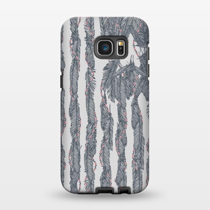 Galaxy S7 EDGE StrongFit America Feather Flag by Sitchko