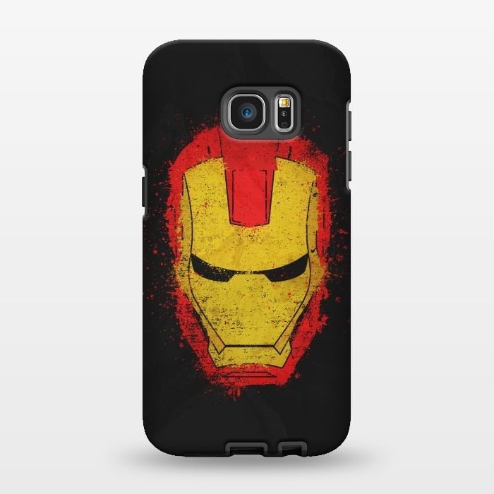 Galaxy S7 EDGE StrongFit Iron Man splash by Sitchko