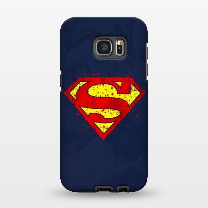 Galaxy S7 EDGE StrongFit Super Man's Splash by Sitchko