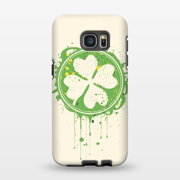 Galaxy S7 EDGE StrongFit Patrick's clover by Sitchko