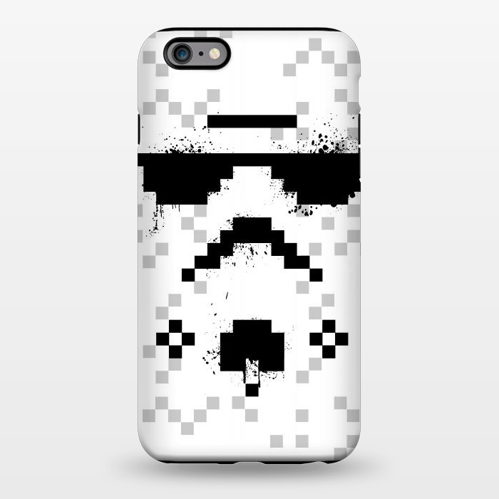 iPhone 6/6s plus StrongFit 8-bit Trooper - Black by Sitchko