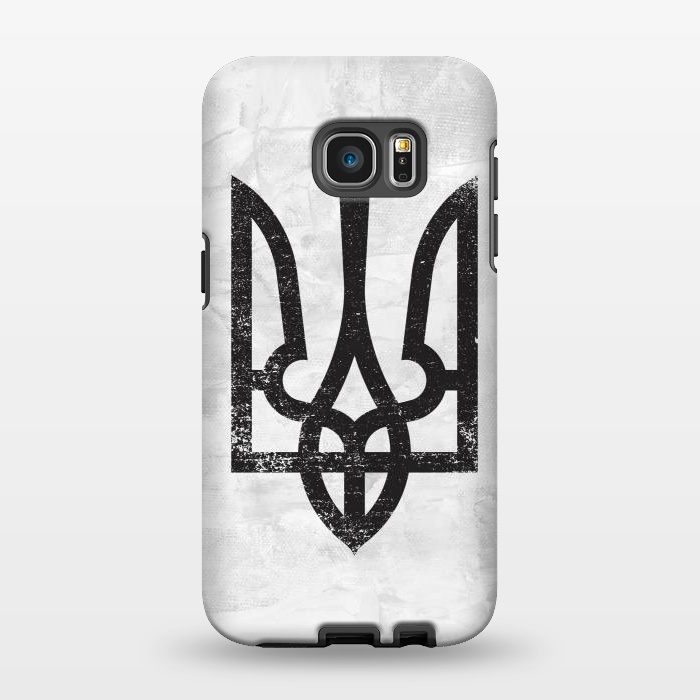 Galaxy S7 EDGE StrongFit Ukraine White Grunge by Sitchko