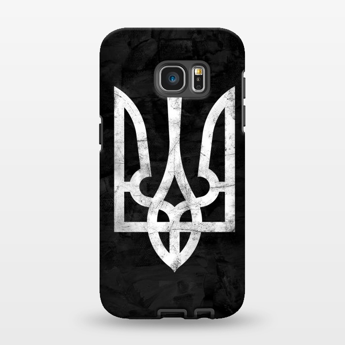 Galaxy S7 EDGE StrongFit Ukraine Black Grunge by Sitchko