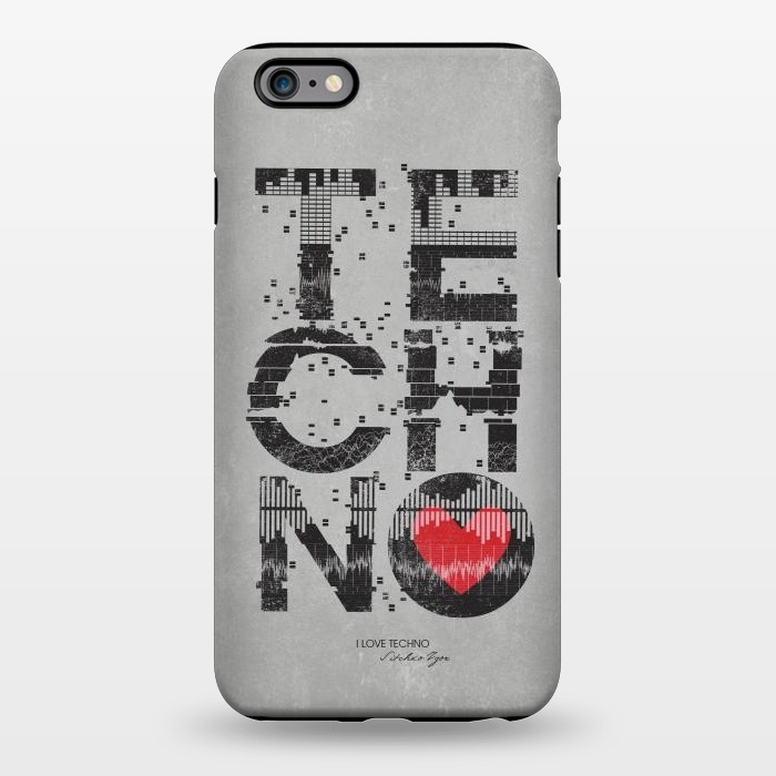 iPhone 6/6s plus StrongFit I Love Techno by Sitchko
