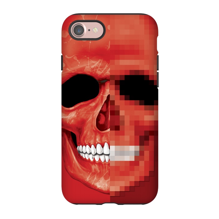 iPhone 7 StrongFit Red Skull by Sitchko