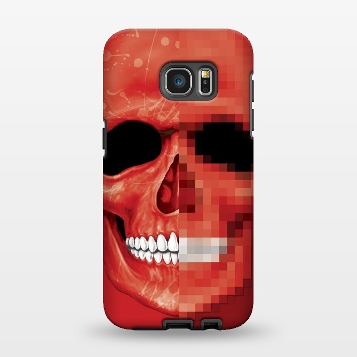 Galaxy S7 EDGE StrongFit Red Skull by Sitchko