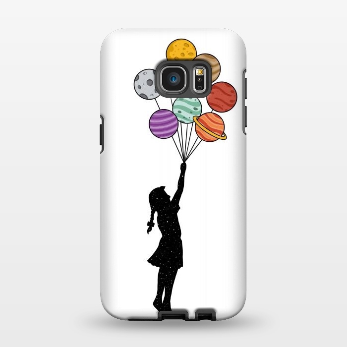 Galaxy S7 EDGE StrongFit Planets Balloons by Coffee Man