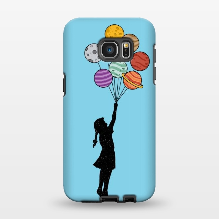 Galaxy S7 EDGE StrongFit Planets Balloons 2 by Coffee Man