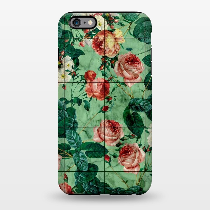 iPhone 6/6s plus StrongFit Floral and Marble Texture by Burcu Korkmazyurek