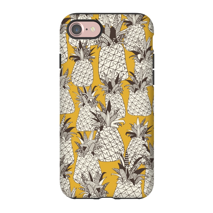iPhone 7 StrongFit Pineapple Sunshine by Sharon Turner