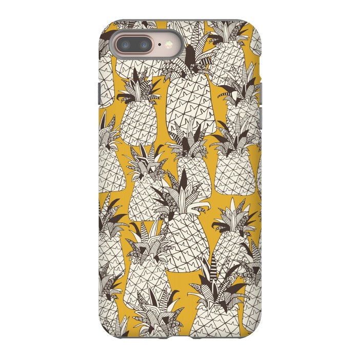 iPhone 7 plus StrongFit Pineapple Sunshine by Sharon Turner
