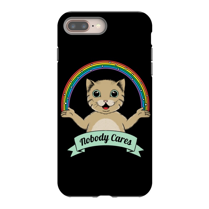 iPhone 7 plus StrongFit Nobody Cares by Coffee Man