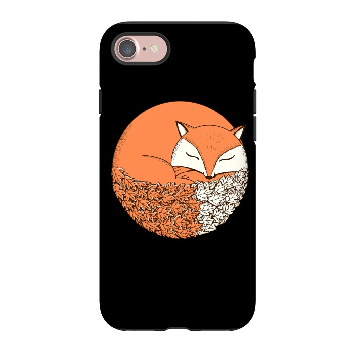iPhone 7 StrongFit Fox Black by Coffee Man