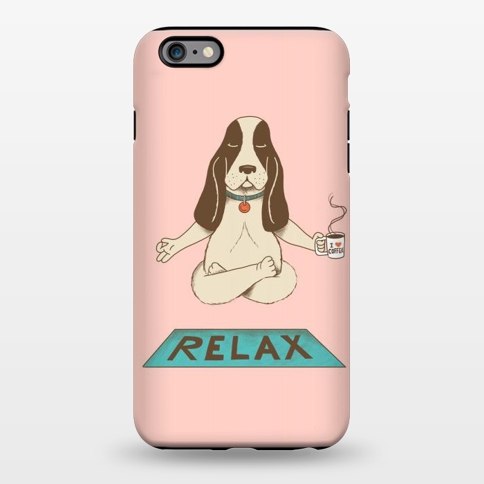 iPhone 6/6s plus StrongFit Dog Relax Rose by Coffee Man