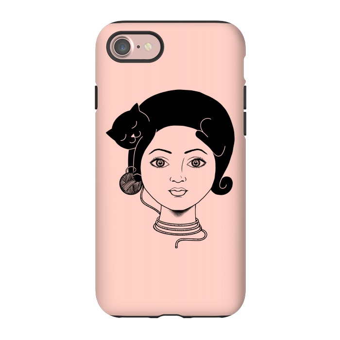 iPhone 7 StrongFit Cat Lady by Coffee Man