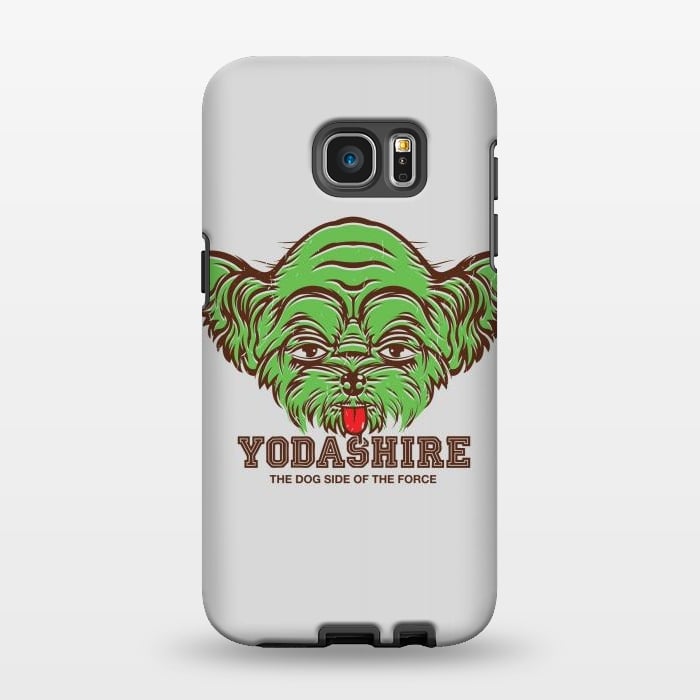 Galaxy S7 EDGE StrongFit [ba dum tees] Yodashire by Draco