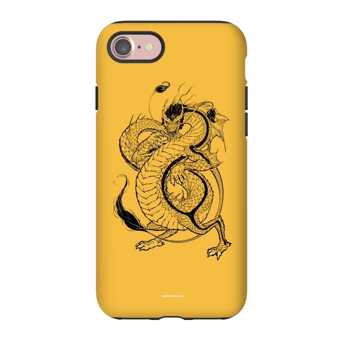 iPhone 7 StrongFit Black Dragon by Draco