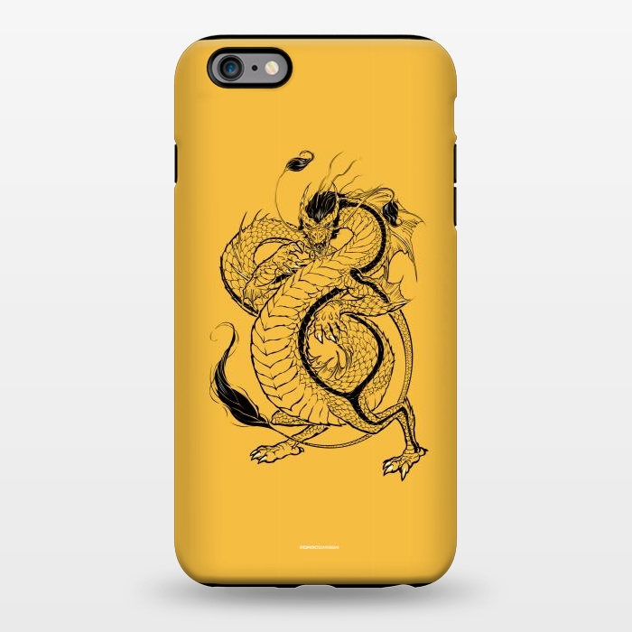 iPhone 6/6s plus StrongFit Black Dragon by Draco