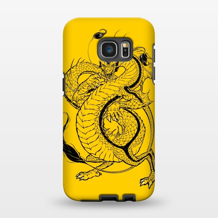 Galaxy S7 EDGE StrongFit Bruce, the Dragon by Draco