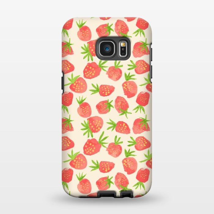 Galaxy S7 EDGE StrongFit Strawberry by Edith May