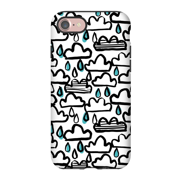 iPhone 7 StrongFit Rain clouds by Laura Grant
