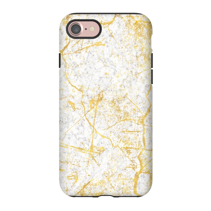 iPhone 7 StrongFit Golden Marble by Martina
