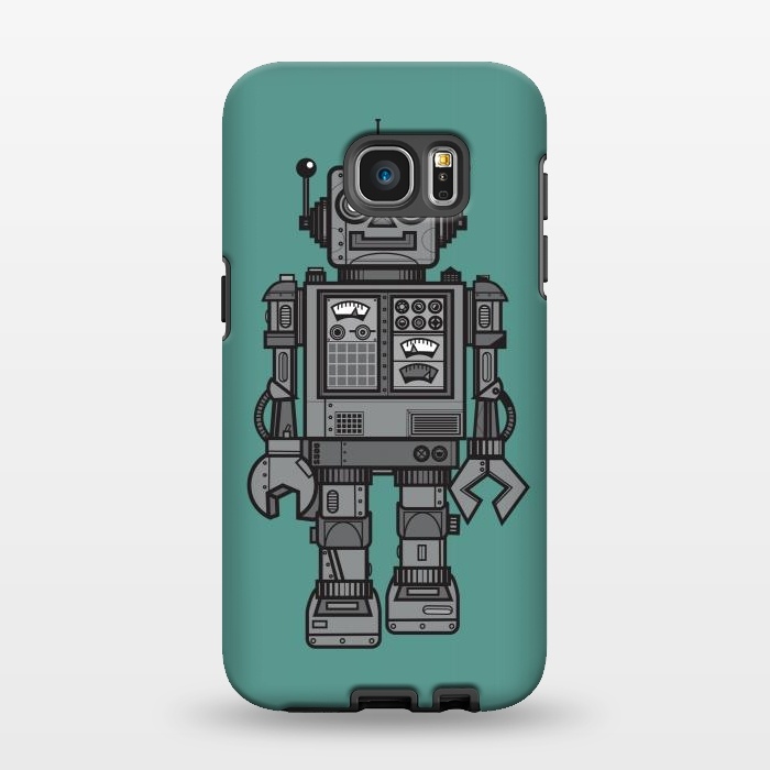 Galaxy S7 EDGE StrongFit A Vintage Robot Friend by Wotto