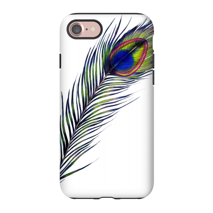 iPhone 7 StrongFit The Peacock's Feather by ECMazur 