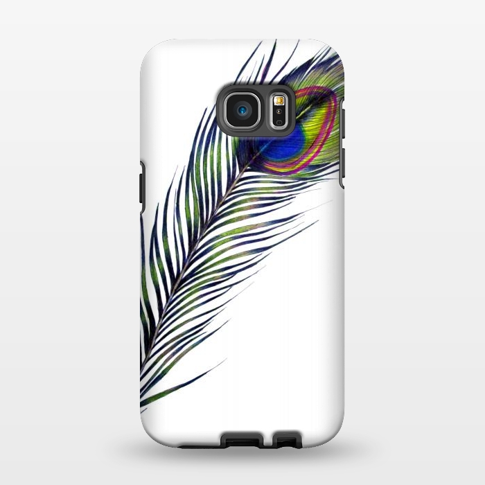 Galaxy S7 EDGE StrongFit The Peacock's Feather by ECMazur 