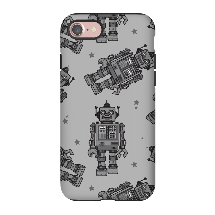 iPhone 7 StrongFit A Vintage Robot Friend Pattern  by Wotto