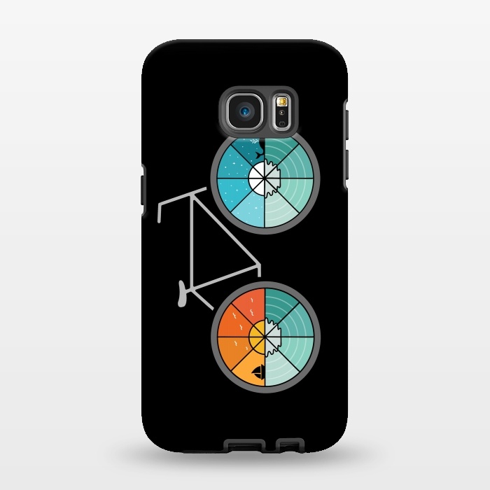 Galaxy S7 EDGE StrongFit Bicycle Landscape by Coffee Man