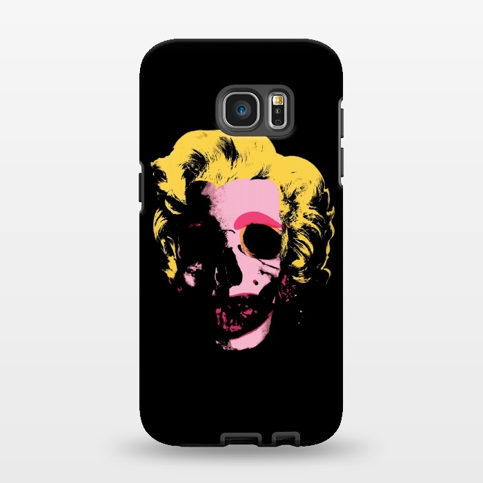 Galaxy S7 EDGE StrongFit Marilyn Monroe Pop Art Skull by Alisterny