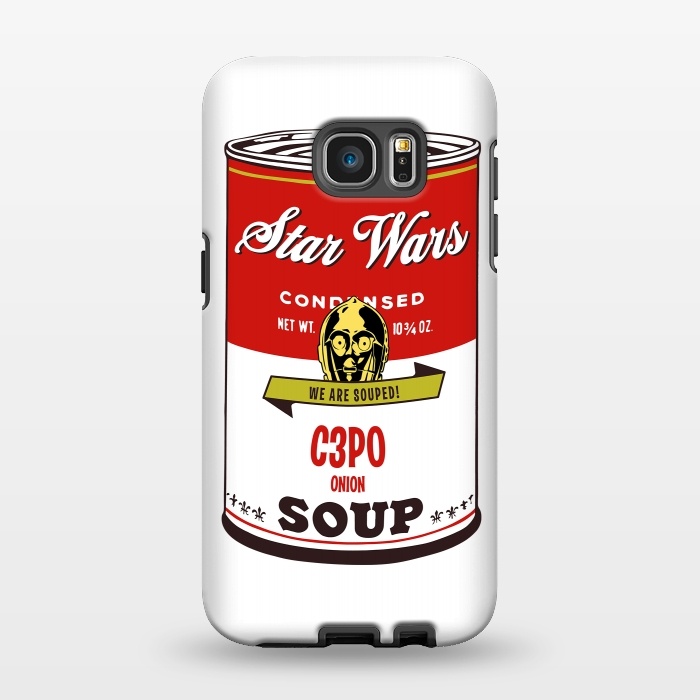 Galaxy S7 EDGE StrongFit Star Wars Campbells Soup C3PO by Alisterny