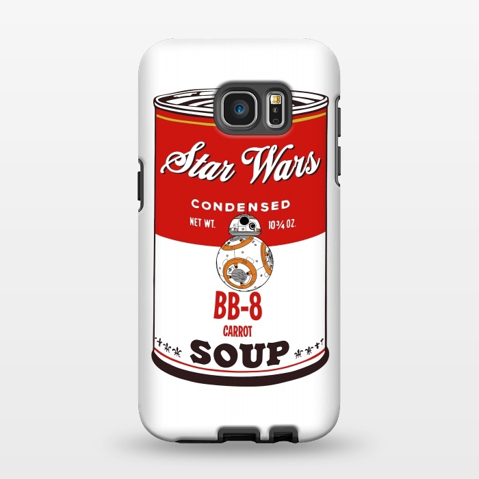 Galaxy S7 EDGE StrongFit Star Wars Campbells Soup BB-8 by Alisterny