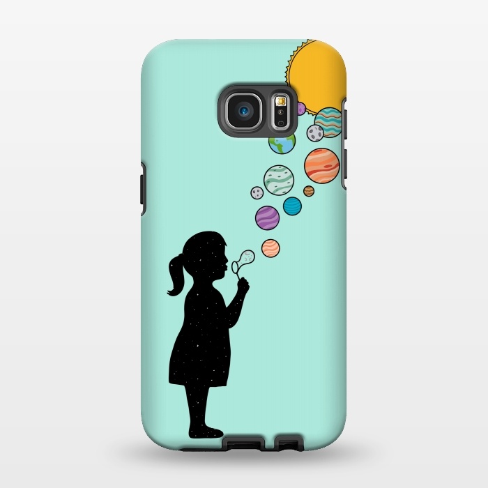 Galaxy S7 EDGE StrongFit Planets bubbles by Coffee Man