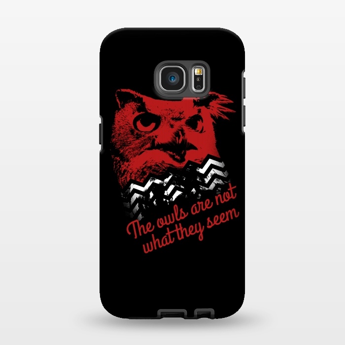 Galaxy S7 EDGE StrongFit Twin Peaks The Owls Are Not What They Seem by Alisterny