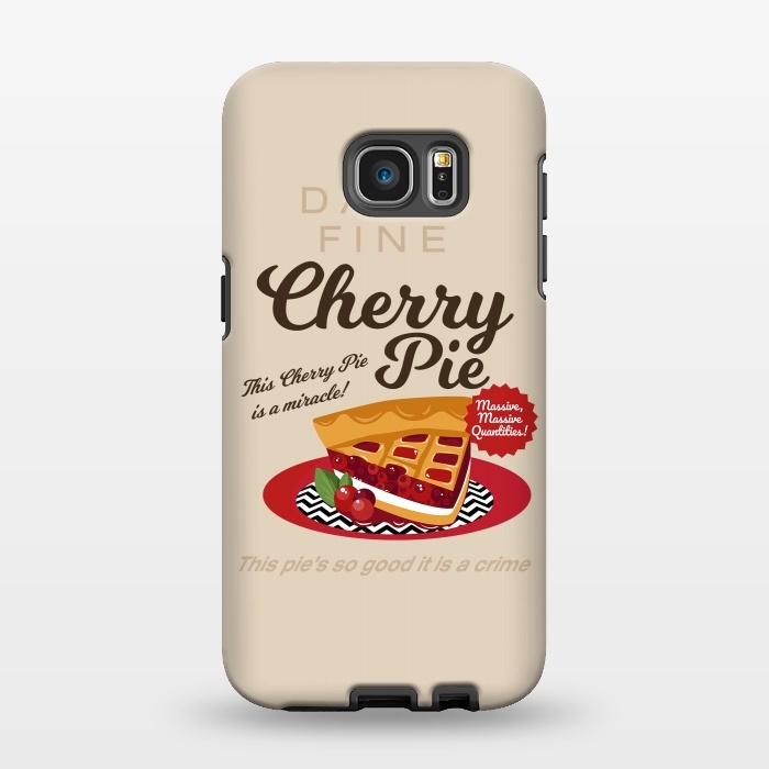 Galaxy S7 EDGE StrongFit Twin Peaks Damn Fine Cherry Pie by Alisterny