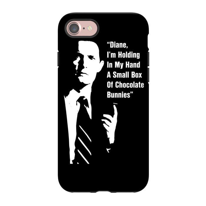 iPhone 7 StrongFit Twin Peaks Diane Chocolate Bunnies by Alisterny