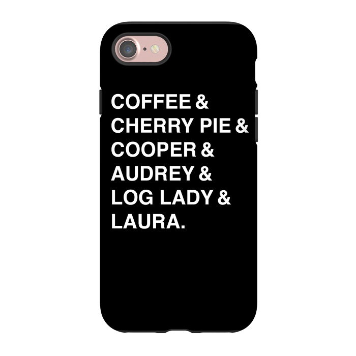 iPhone 7 StrongFit Twin Peaks Coffee & Cherry  by Alisterny