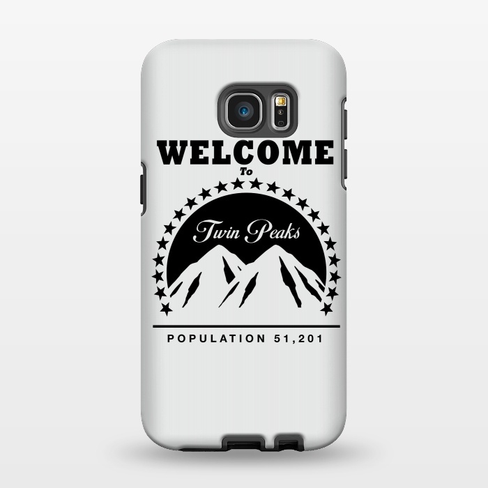 Galaxy S7 EDGE StrongFit Twin Peaks Paramount Logo by Alisterny