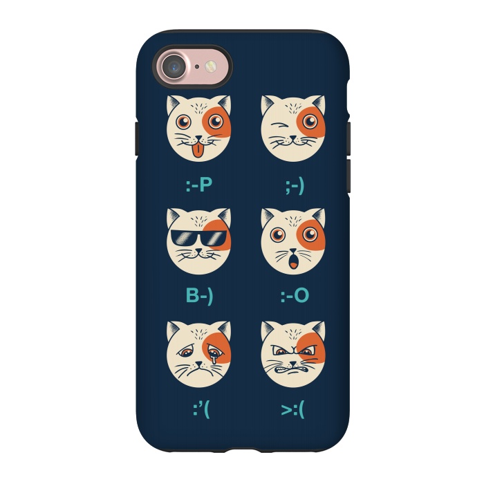 iPhone 7 StrongFit Cat Emoticon by Coffee Man