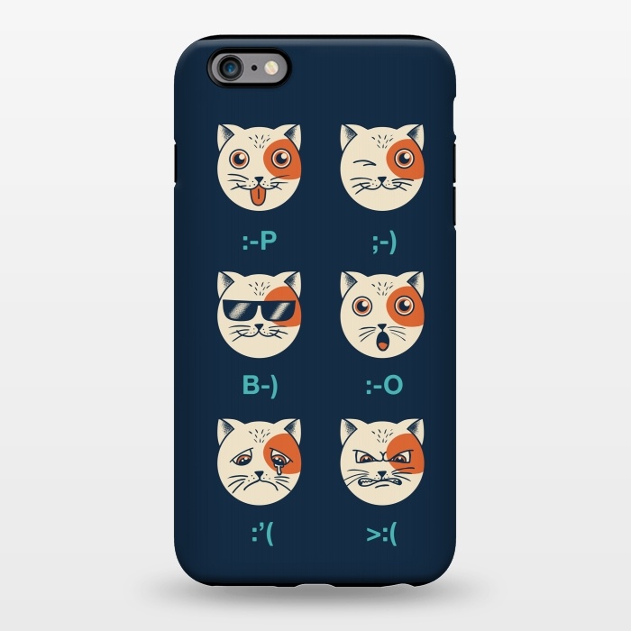 iPhone 6/6s plus StrongFit Cat Emoticon by Coffee Man