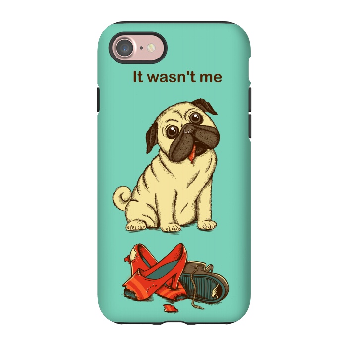 iPhone 7 StrongFit Dog And Shoes by Coffee Man